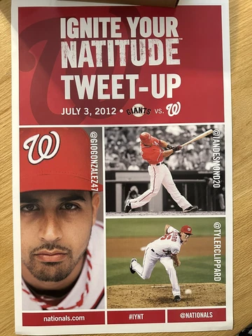 Washington Nationals Natitude Poster 2012  - 11x17 - Gio Gonzalez Ian Desmond Cover
