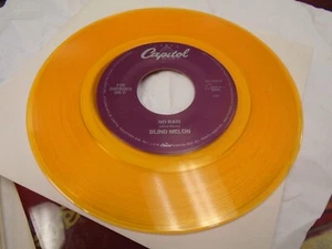 Blind Melon No Rain / Tones of Home Shannon Hoon 45 RPM Capitol EX YELLOW vinyl - Picture 1 of 2