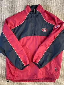 NFL San Francisco 49ers Reebok Pullover Windproof Jacket Men's X-Large - Picture 1 of 7