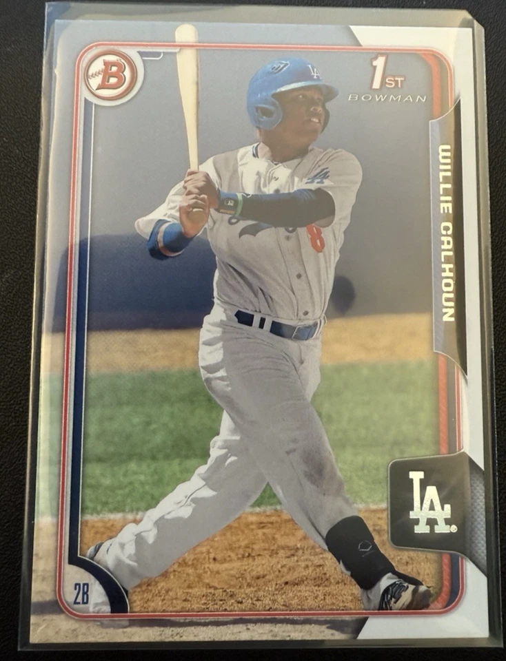 2015 BOWMAN DRAFT 1ST PAPER CARD WILLIE CALHOUN #185 - Image 1 of 1