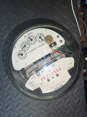 Medidor eléctrico Sangamo 30 AMP tipo S12S 120V Foto 1 de 4