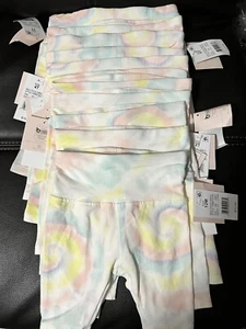 Grayson Mini Toddler/Girl’s Lot Of 12 Multicolored Tie Dye Biker Shorts 12M-5T - Picture 1 of 4