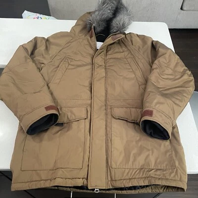 URBAN OUTFITTERS BROWN FUR PARKA JACKET MEN'S SIZE LARGE - Image 1 of 4