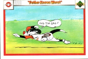 1990 Upper Deck Comic Ball Looney Tunes #220/229 Father Knows Worst - Imagen 1 de 2
