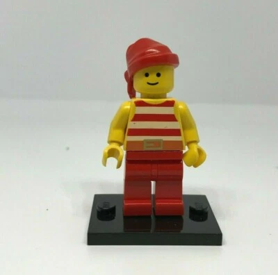 LEGO Pirates : Prisonnier rouge - figurine personnage - Set 6267 6255 pi046 - Photo 1/2