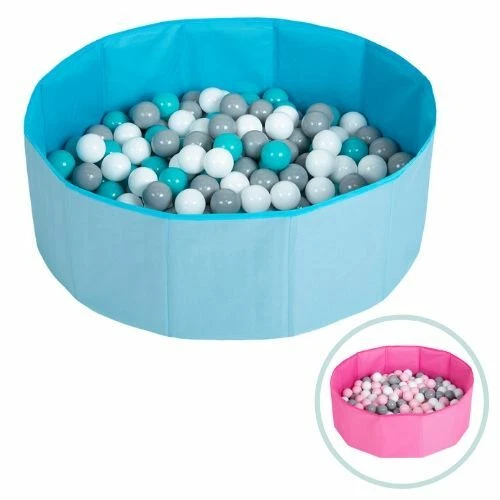 Selonis Faltbare Bällebad mit Bälle für Kinder Haustiere Spielbad