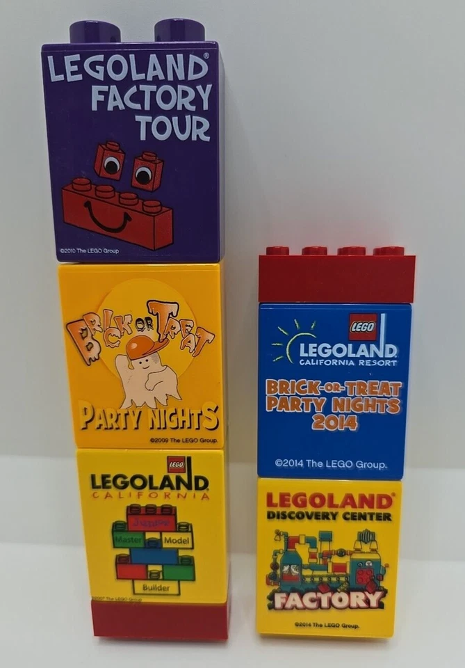 Lot of 5 Legoland Discovery Center Factory Promo Brick or Treat Bricks Blocks - Image 1 of 4