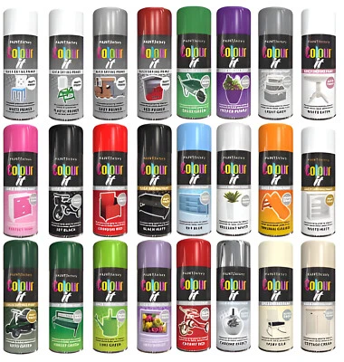 All Colour It Purpose Spray Paint Stain Aerosol Premier Matt Gloss Lacquer Metal - Image 1 of 4
