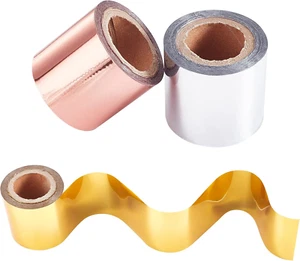 3 Colors 30M/Roll Hot Foil Stamping Paper 4Cm Wide Heat Transfer Foil Paper Meta - Picture 1 of 6