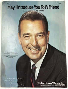 MAY I INTRDUCE YOU TO A FRIEND RECORDED BY TENNESSEE ERNIE FORD SHEET MUSIC PB - Picture 1 of 3