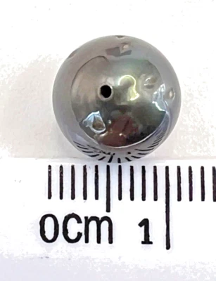 8.79 Cts. 10.5 mm Tahitian South Sea Culture Pearl, Peacock Black, Loose Pearl - Image 1 of 4