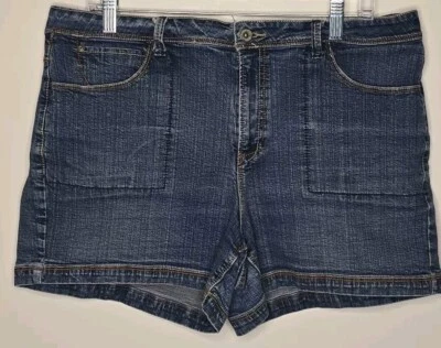 Faded Glory Women's Jeans Shorts Sz 16 Denim Stretch - Image 1 of 4