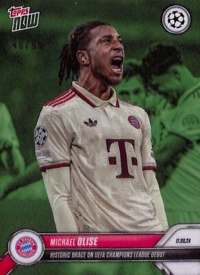 Topps NOW UEFA Champions League Michael Olise card #8 /99 - Image 1 of 2