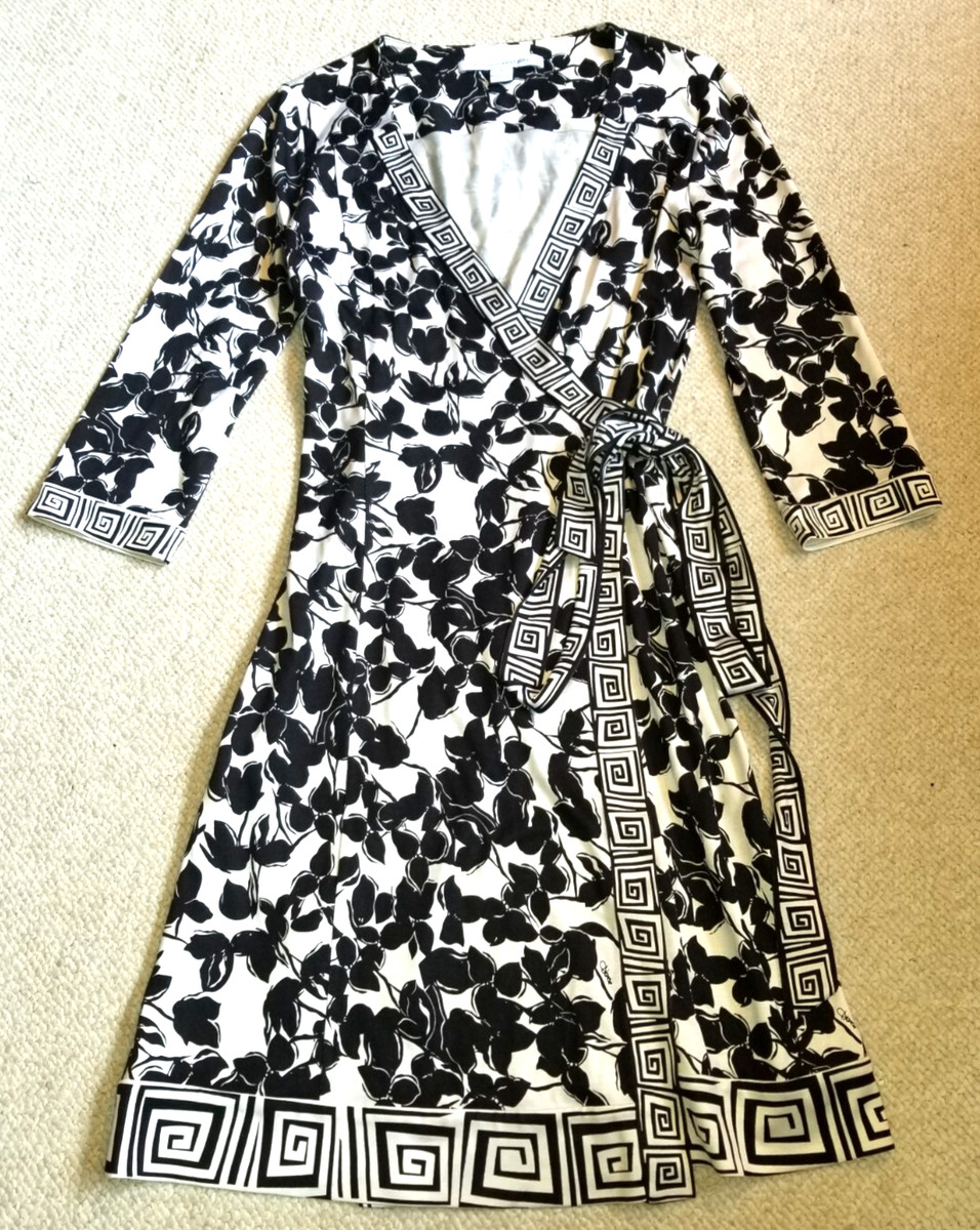 オールインワン・サロペット Diane Von Furstenberg Floral Print Wrap Dress With Long 4 6 DIANE VON FURSTENBERG ALICE CARIBBEAN FLORAL HIGH LOW