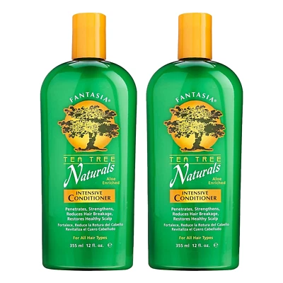 Fantasia IC Tea Tree Acondicionador Intensivo Reduce la Rotura del Cabello 12oz - Paquete de 2 Foto 1 de 2
