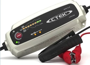 CTEK MXS 5.0 Batterieladegerät mit automatischer Temperaturkompensation, schwarz - Bild 1 von 6