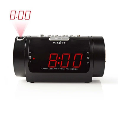 Digital Wecker Radio   LED   Zeitprojektion   AM / FM   Snooze Funktion   Sleep  - Bild 1 von 2