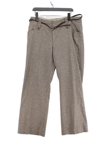 Monsoon Women's Suit Trousers UK 18 Brown Wool - Picture 1 of 5