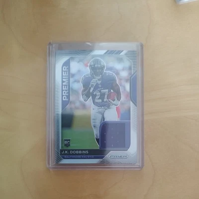 2020 Panini Prizm Premier Jerseys JK Dobbins #5 Rookie RC - Image 1 of 2