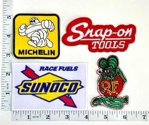 Juego de 4 parches bordados - Alto rendimiento - Sunoco - Michelin - Rat Fink - Snap-on - Imagen 1 de 1