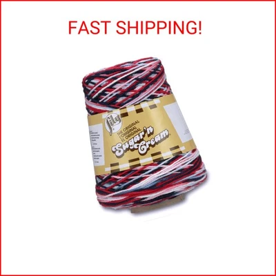 Lily Sugar'n Cream Cotton Cone Yarn, 14 oz, Nautical Ombre, 1 Cone