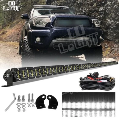 для Toyota Tacoma 2005-2020 крыша 52 «1200 Вт светодиодная лампочка комбинированный луч с комплектом проводов - Изображение 1 из 4