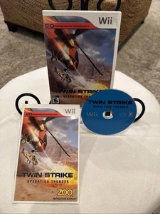 Twin Strike: Operation Thunder (Nintendo Wii, 2008) RARE Title! CIB! W/ Manual - Picture 1 of 9
