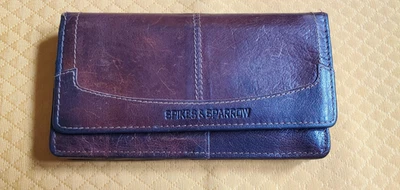 Bolso sin asas vintage Spikes & Sparrow de Jack Georges de cuero - marrón Foto 1 de 4