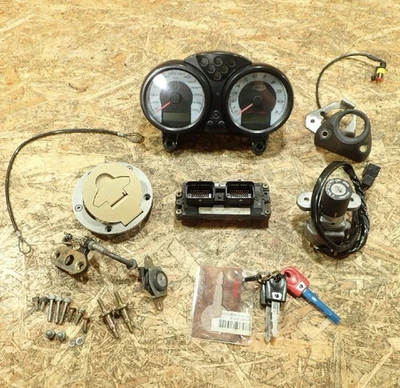 Juego de llaves interruptor de encendido tapa tanque ECU DUCATI MONSTER 1000 S2R Foto 1 de 4