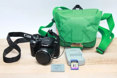 Canon PowerShot SX500 IS PC1818 16MP Compact Digital Camera w/ Accessories - Image 1 of 4