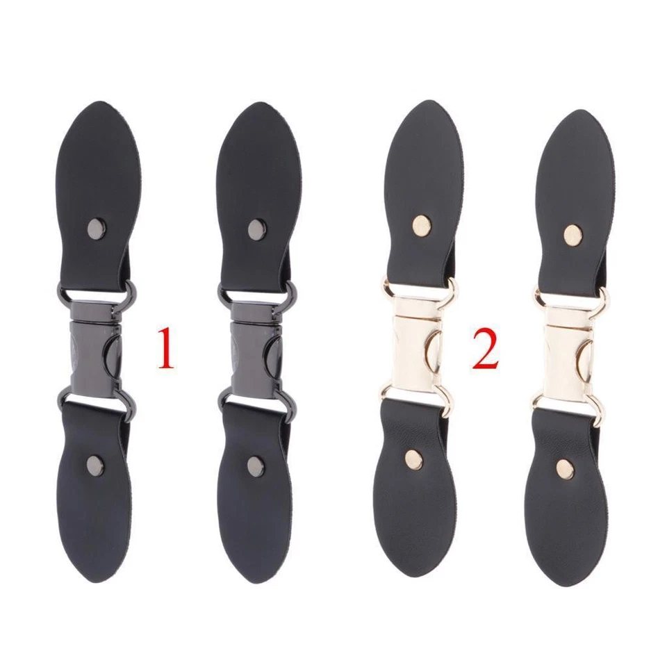 2 Sew-on PU Leather Buttons DIY Clothing Accessories - Image 1 of 1