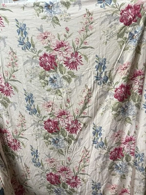 Pottery Barn Marla? Capa de edredom floral queen completa 55% linho 45% mistura de algodão - Imagem 1 de 4