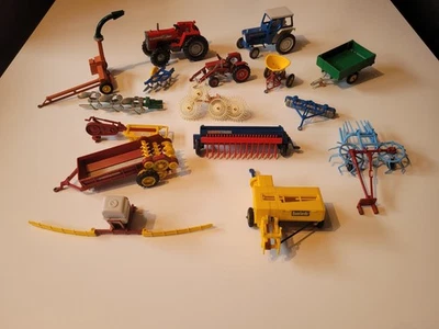 Konvolut Modelle Britains Landwirtschaft alte Spielzeugautos Modellautos  - Bild 1 von 4