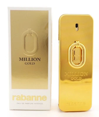 Million GOLD de Paco Rabanne 3,4 oz. Eau de Parfum Spray Intenso para Hombre Foto 1 de 4