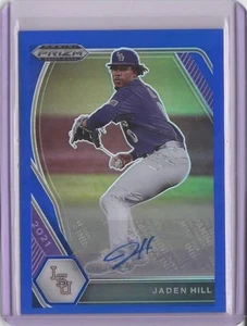 2021 Panini Prizm Draft Picks Base Autographs Prizms Blue #44 Jaden Hill 46/99 - Bild 1 von 2