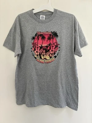 Camisa Delta Pro Peso Juvenil Niño Niña Hawaiian Island Paradise Cuello Redondo Gris XL Foto 1 de 4