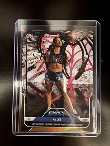 2025 Topps Now WWE AJ LEE #92 GOLD Foil Parallel # /50 Smackdown Return IN HAND - Picture 1 of 1