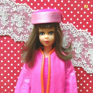 Vintage Barbie Francie Doll Outfit Shocking Pink Mattel Original Accessories F/S - Picture 1 of 7