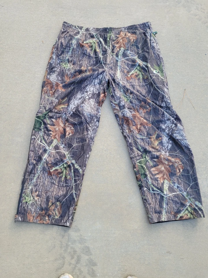 Pantalones impermeables de caza camuflados Raintamer 2 de roble musgo para hombre 3XL silenciosos usados en excelente estado/a++ Foto 1 de 4