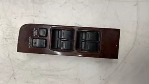 97 LEXUS LX450 MASTER DOOR CONTROL SWITCH FRONT LEFT DRIVER WOODGRAIN 7420260110 - Picture 1 of 4