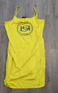 Yellow Bebe Dress Size Large - Picture 1 of 3