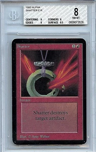 MTG Alpha Shatter BGS 8.0 (8) NM-MT card Magic the Gathering WOTC Amricons 3526 - Picture 1 of 2