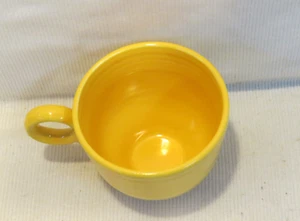 HTF VTG Homer Laughlin Fiesta® Tea / Coffee Cup Yellow FLAT BOTTOM Original USA - Picture 1 of 11