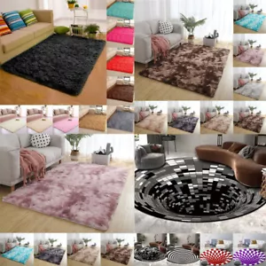 Alfombras esponjosas antideslizantes superficie peluda comedor alfombrilla hogar baño ⊿ - Imagen 1 de 34