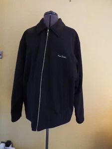 PIERRE CARDIN Golf Black Zip up Lined Jacket Bomber Medium VGC - Picture 1 of 24