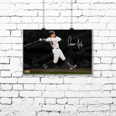 Facsimile Autograph Signature New York Yankees Aaron Judge 17 x 11 Photograph Cover