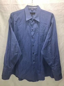 Kenneth Cole New York Oberhemd Knopf Langarm Herren 18 1/2 34/35 *LESEN - Bild 1 von 12