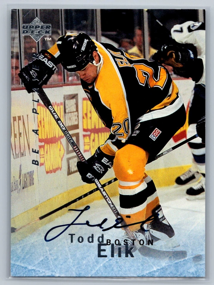 1995-96 Upper Deck Be a Player #S89 Todd Elik Autographs - Image 1 of 2