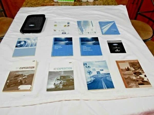 2007 FORD EXPEDITION OWNER MANUAL 11/PC SET w/NAVIGATION & BLACK FORD CASE - Picture 1 of 8
