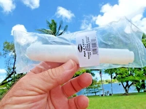 Toilet Paper Roll Holder Spindle Roller White Spring Action 5/8" Round End.. - Picture 1 of 5